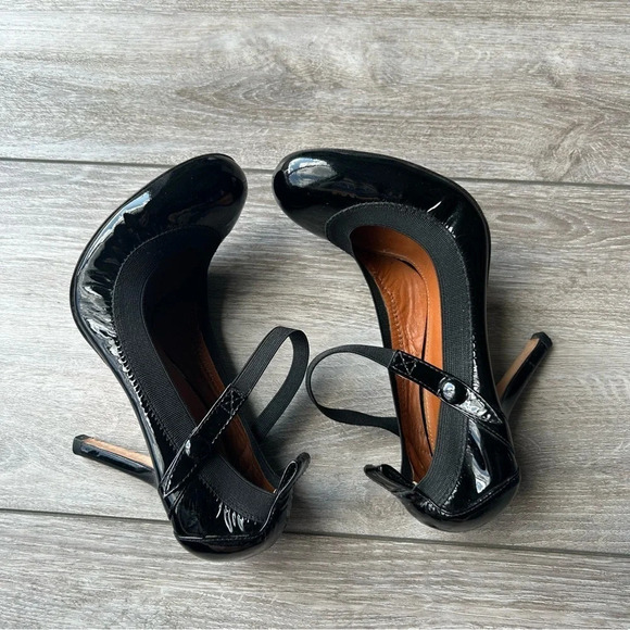 BCBGMAXAZRIA Black Patent Leather Mary Jane Ballet Heels - Picture 8 of 16